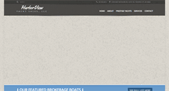 Desktop Screenshot of harborviewyachtsales.com