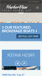 Mobile Screenshot of harborviewyachtsales.com